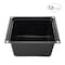 American Built Pro Utility Storage Tote, 13 in L x 13 in W x 7 in H, Black, Styrene, 12 PK 1313 P12 - alternate 1